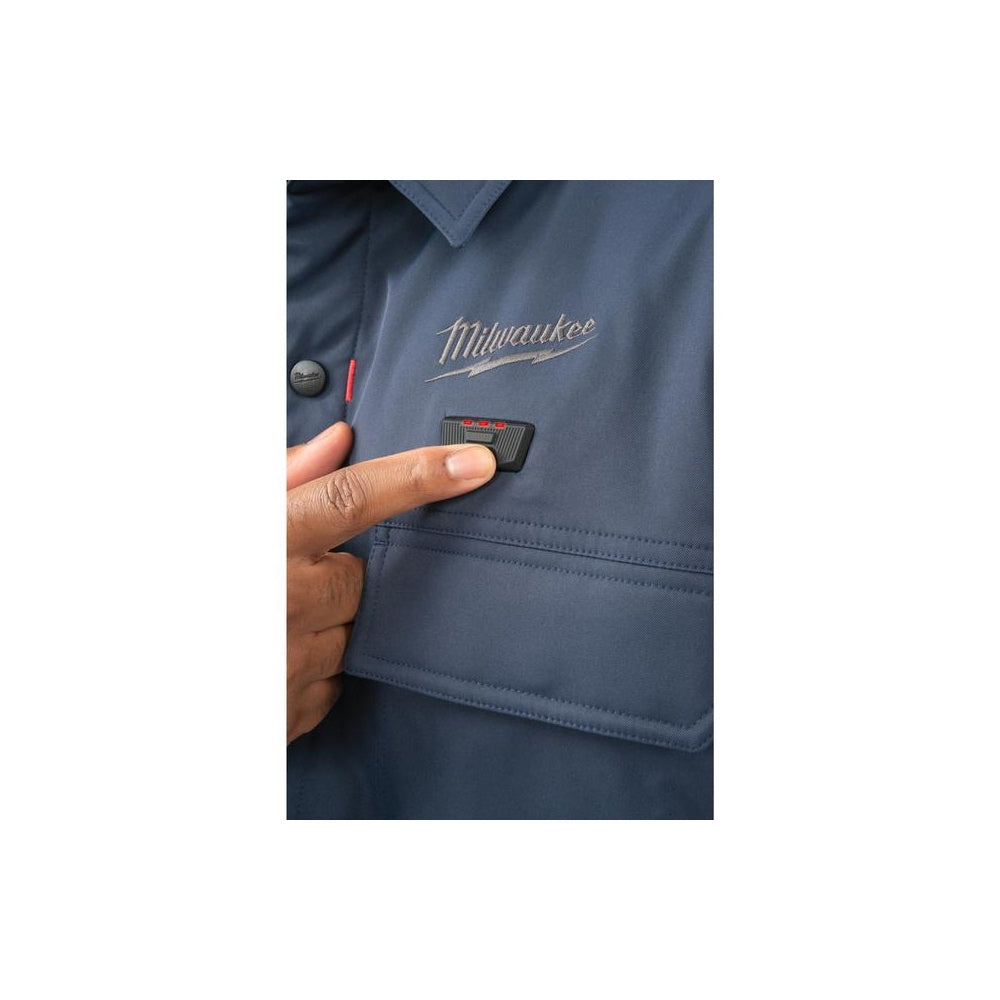 Milwaukee Akku-Heiz-Hemdjacke Blau Größe S 4932500680
