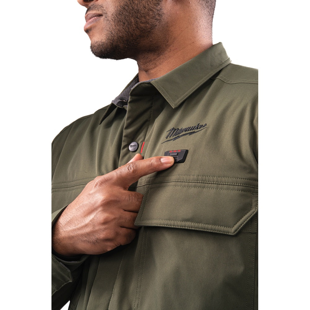 Milwaukee Akku-Heiz-Hemdjacke Grün Größe S 4932500686