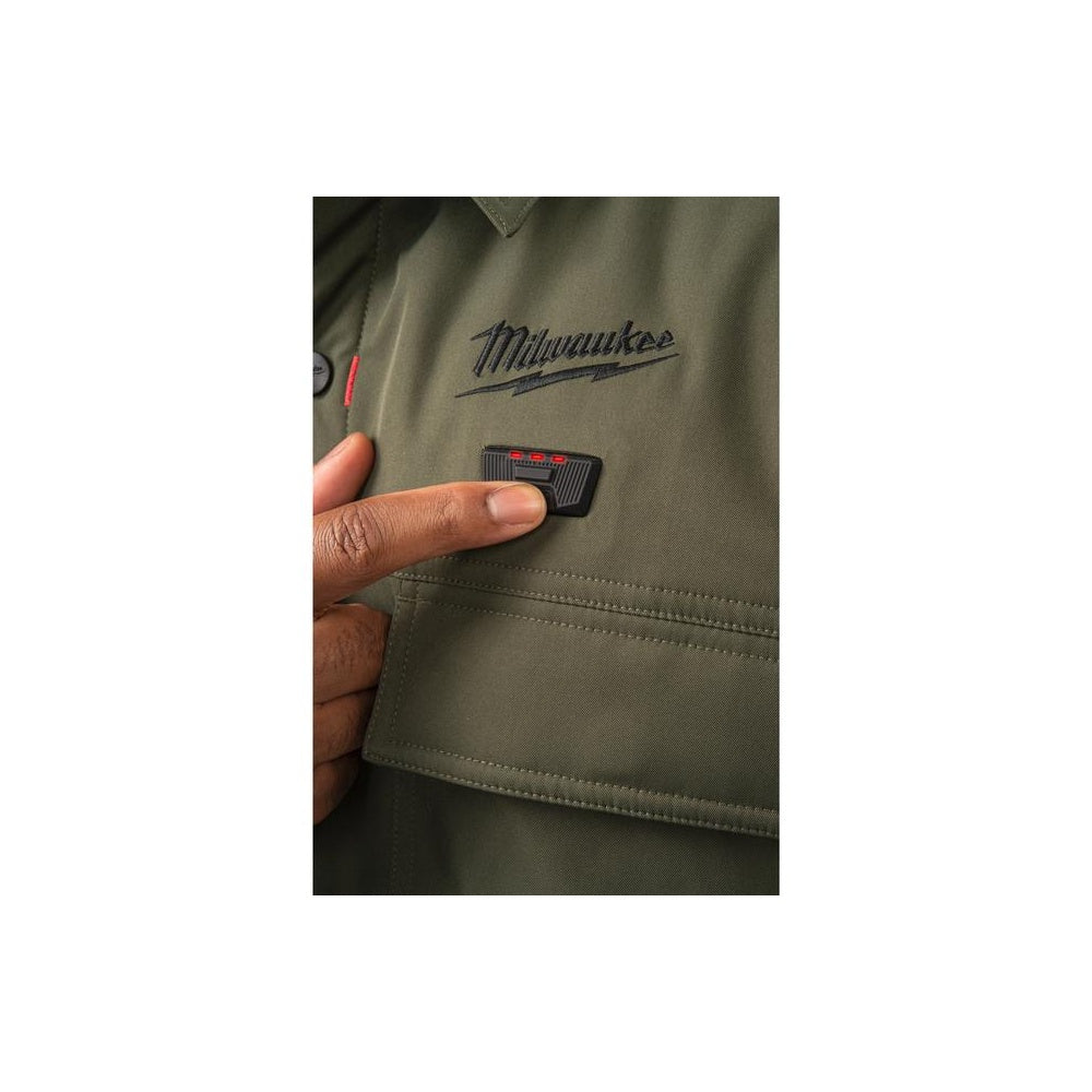 Milwaukee Akku-Heiz-Hemdjacke Grün Größe S 4932500686