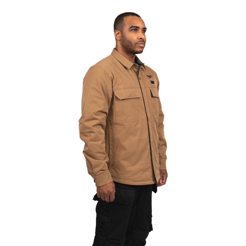 Milwaukee Akku-Heiz-Hemdjacke Beige Größe 3XL 4932500697