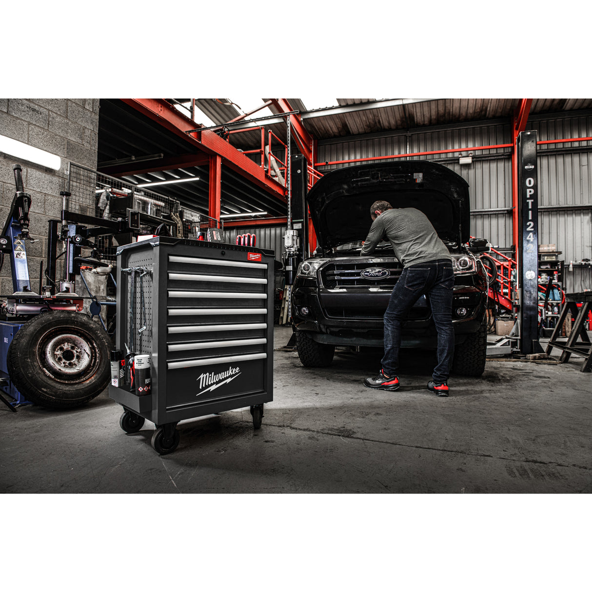 Milwaukee Werkstattwagen 69 cm / 27", grau 4932500740