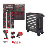 Milwaukee Werkstattwagen 30"/78cm TOOLGUARD bestückt (246) grau 4932500743
