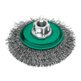 Milwaukee Kegelbürste gewellt M14 gez. INOX 100x10x0,35mm 4932501749