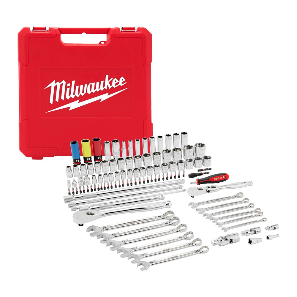 Milwaukee Ratschen-, Steckschlüssel- und Maulschlüssel-Set 108-tlg. 4932501845