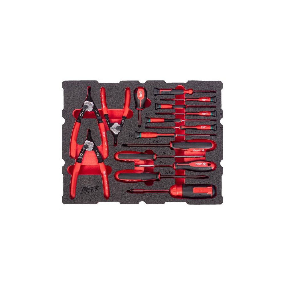 Milwaukee Einlage für Werkzeugkoffer PACKOUT 44-tlg. 4932501876