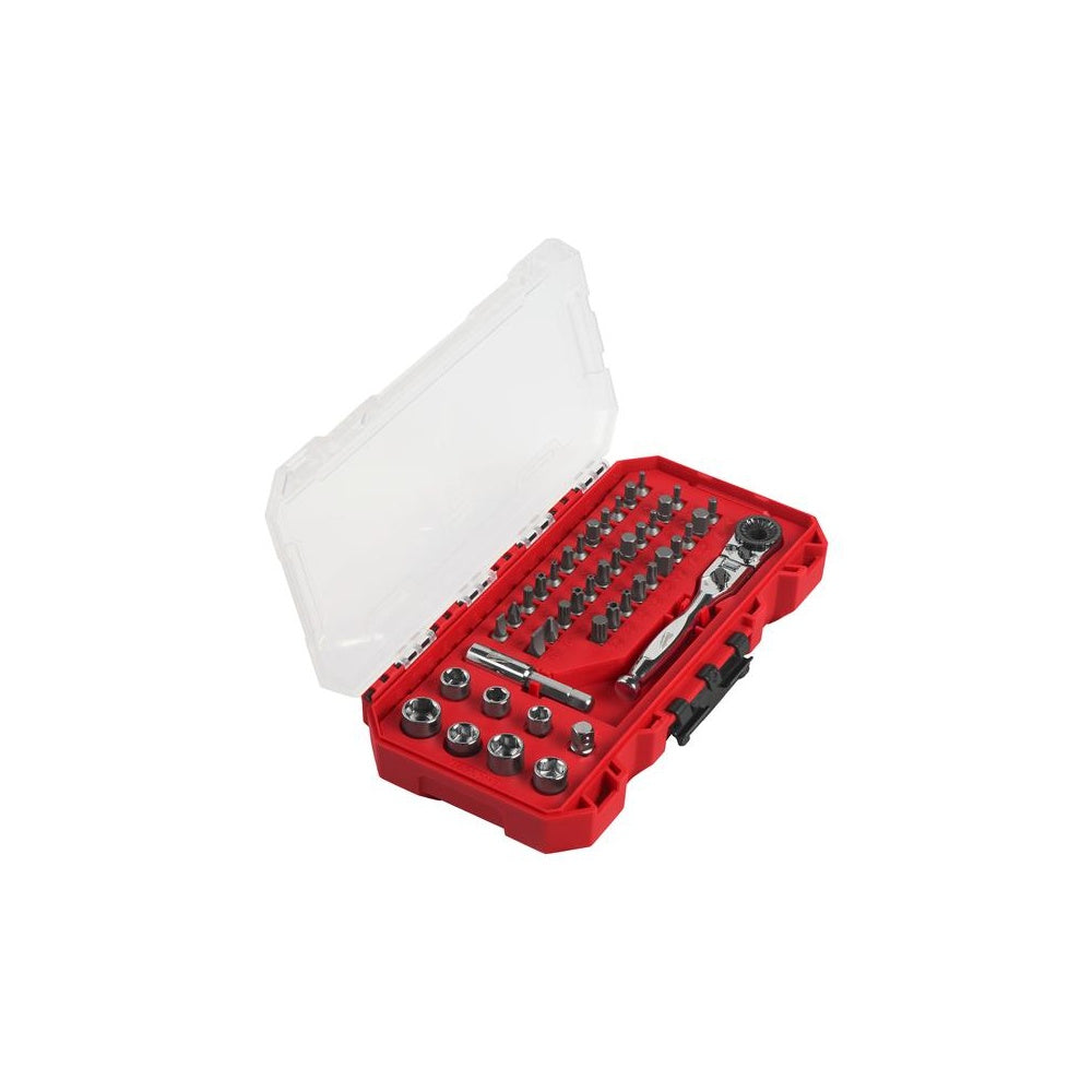 Milwaukee Kompakt Gelenk-Ratschen-Bit-Set 1/4 Zoll 44-tlg. 4932879332