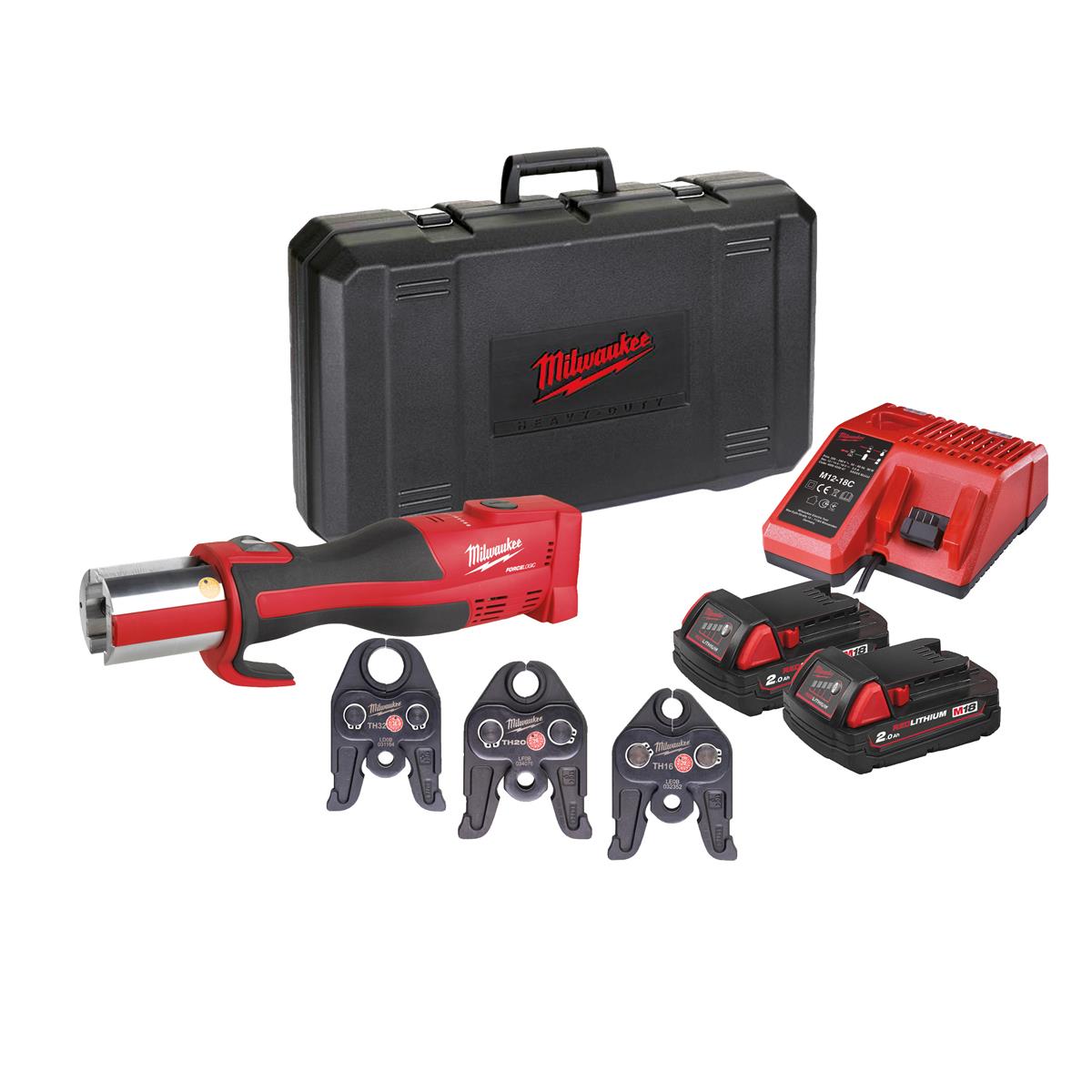 Outil de pressage sans fil Milwaukee M18BLHPT-202C TH set 4933451135