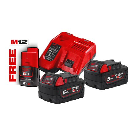 Milwaukee Akku-Starterset M18NRG-502 4933459217 roteswerkzeug