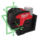 Milwaukee cross line laser M12CLL4P-0C 4933479202