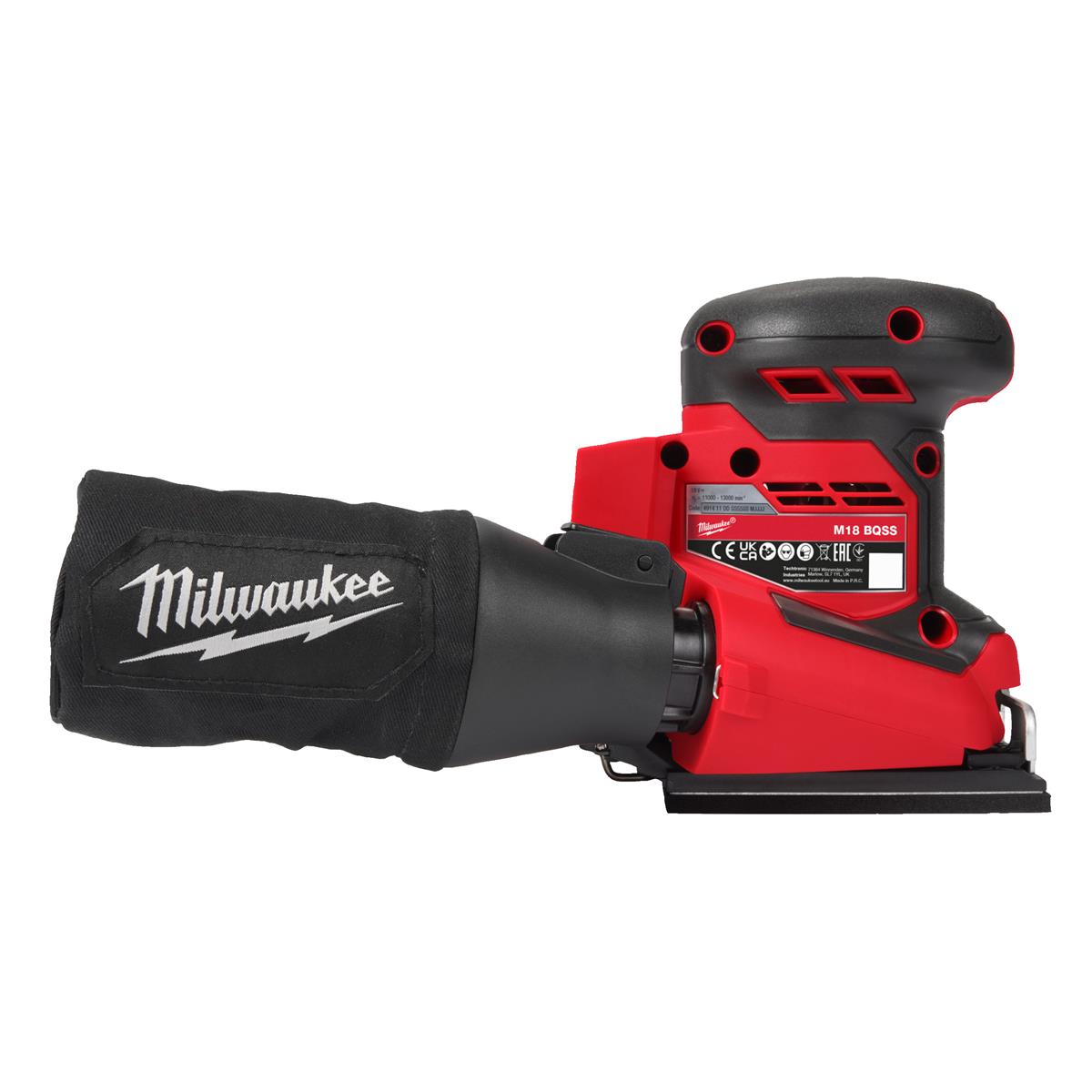 Milwaukee Cordless Orbital Sander M18BQSS-0 4933479966