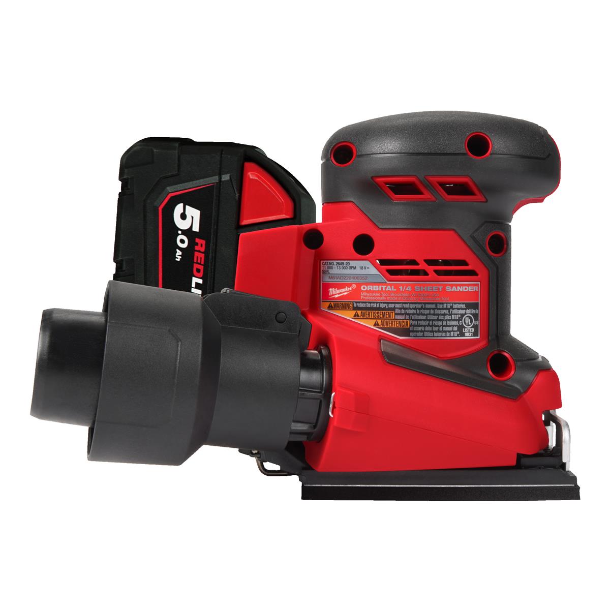 Milwaukee Cordless Orbital Sander M18BQSS-502B 4933479967
