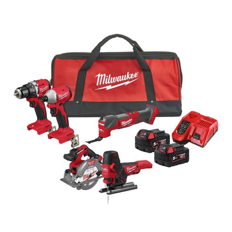 Milwaukee M18BLCPP5A-502B Akku-Maschinenset 4933492838