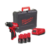 Milwaukee Akku-Bohrschrauber M12BLDDRC-203C IN2 4933499685